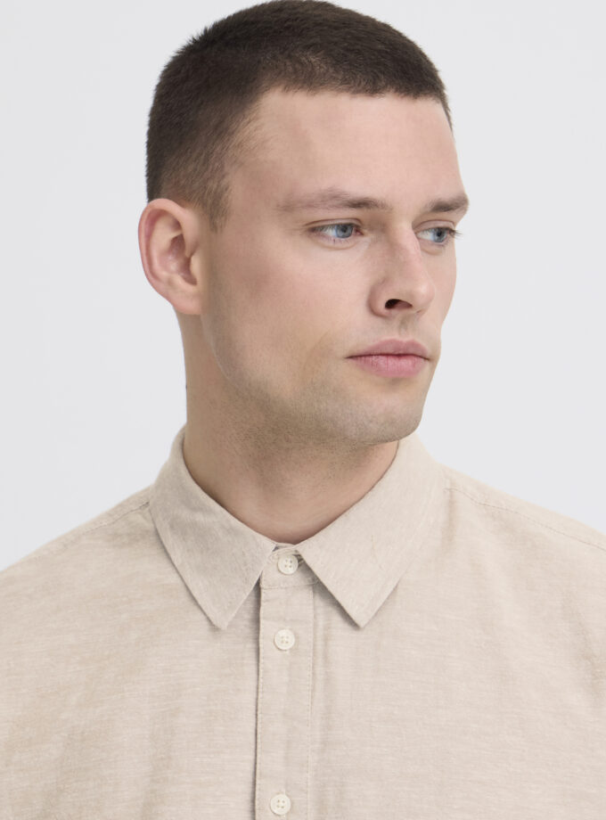 SHORT SLEEVE SHIRT - ECRU