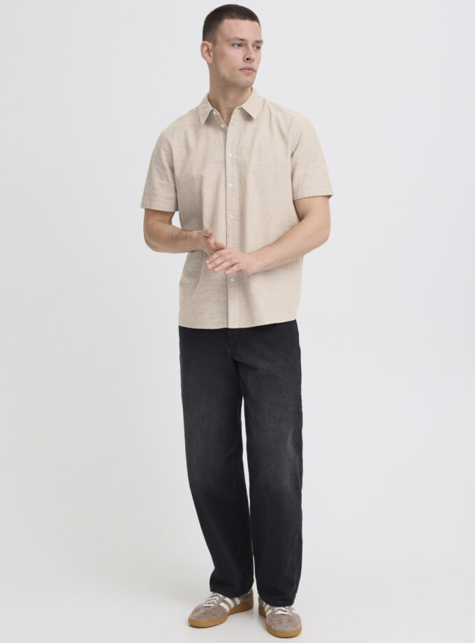 SHORT SLEEVE SHIRT - ECRU