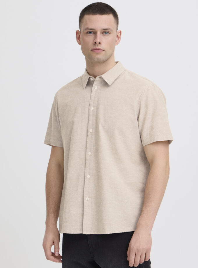 SHORT SLEEVE SHIRT - ECRU