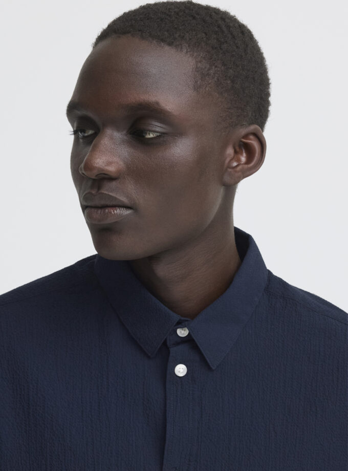 SHORT SLEEVE SHIRT - DARK BLUE