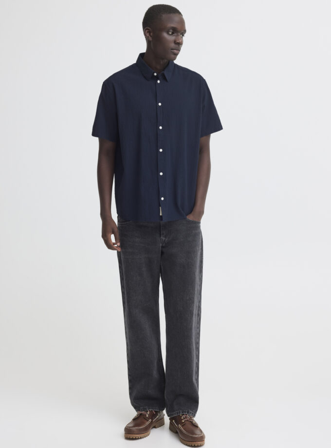 SHORT SLEEVE SHIRT - DARK BLUE