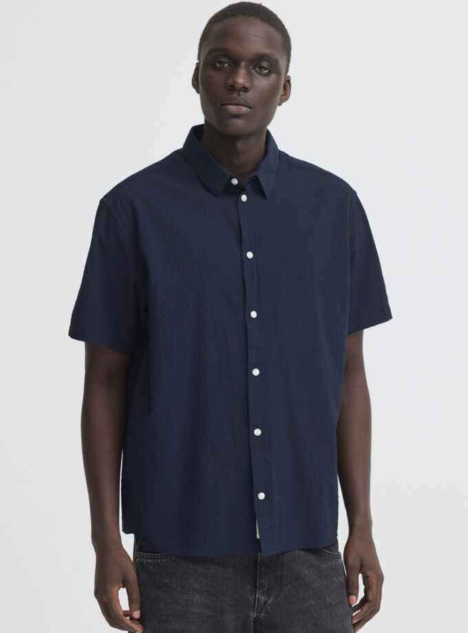 SHORT SLEEVE SHIRT  - DARK BLUE