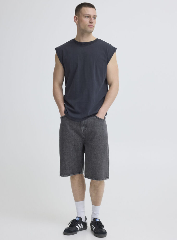 SLEEVELESS T-SHIRT - DARK BLUE
