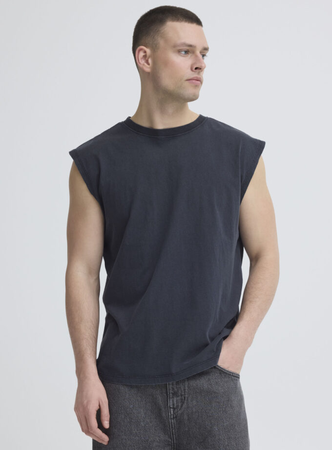 SLEEVELESS T-SHIRT - DARK BLUE