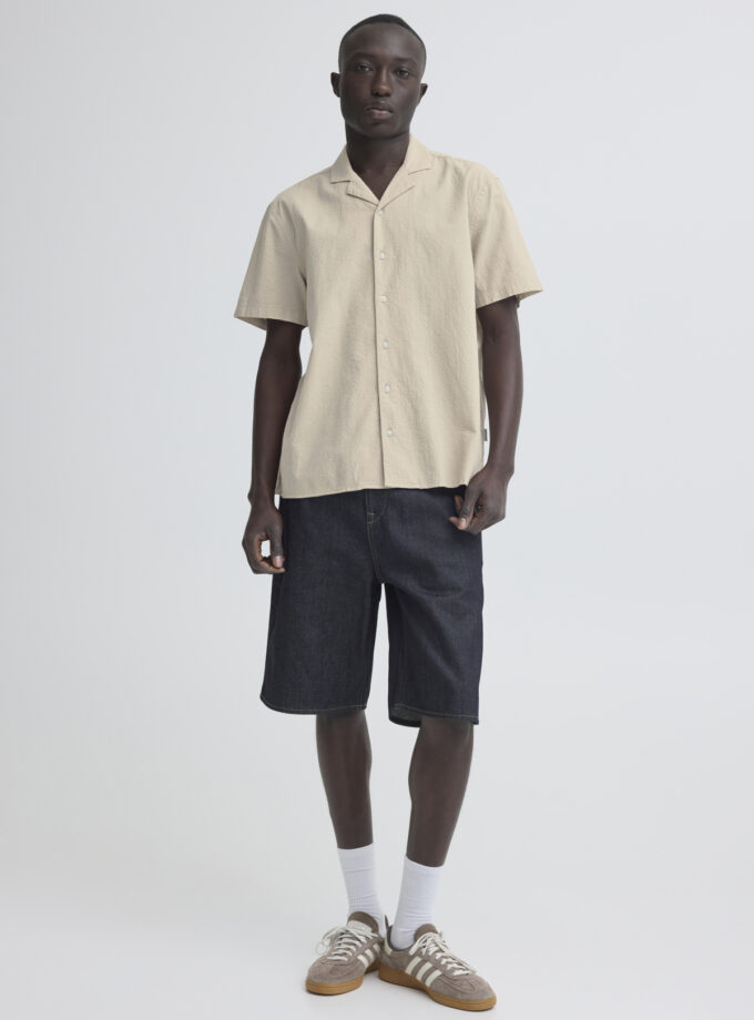 SHORT SLEEVE SHIRT - ECRU