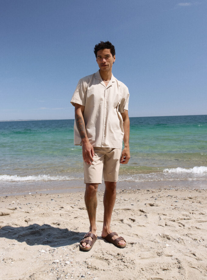 SHORT SLEEVE SHIRT - ECRU