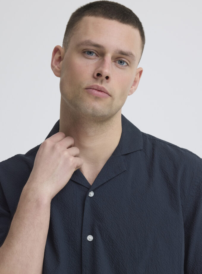 SHORT SLEEVE SHIRT - DARK BLUE