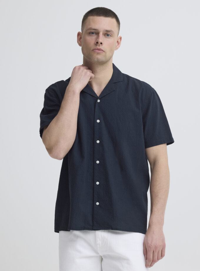 SHORT SLEEVE SHIRT - DARK BLUE