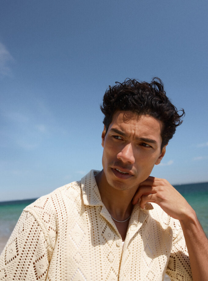 SHORT SLEEVE POLO SHIRT - ECRU