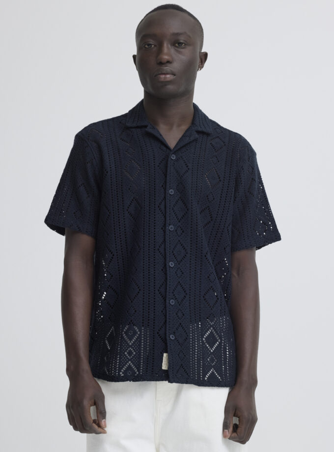 SHORT SLEEVE SHIRT - DARK BLUE