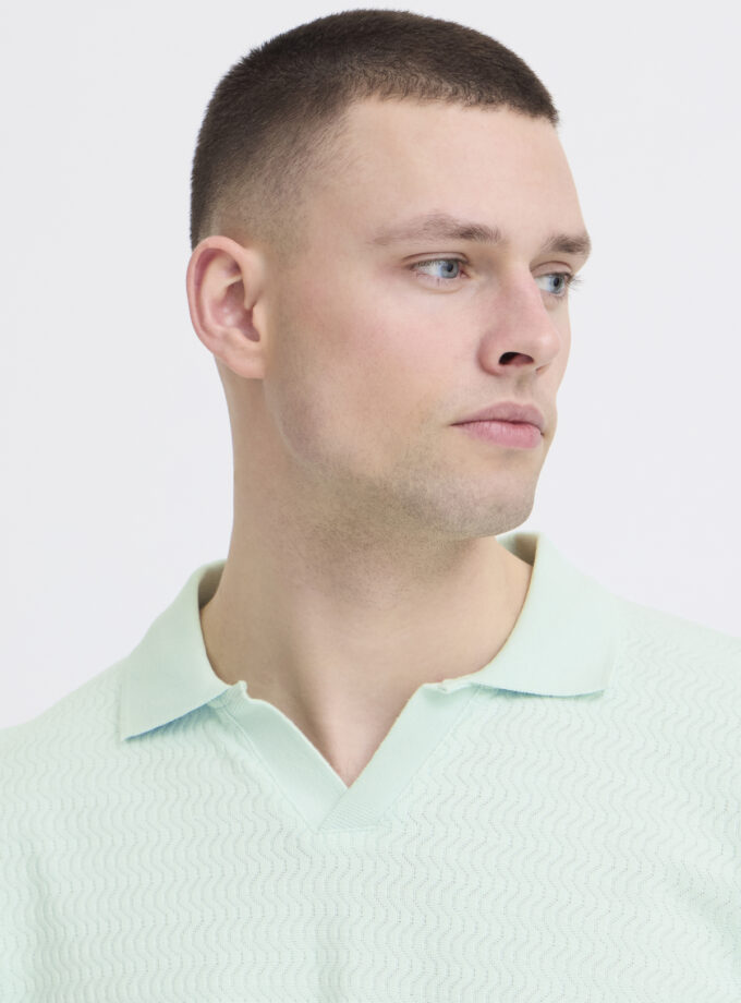 SHORT-SLEEVE POLO SHIRT - MINT