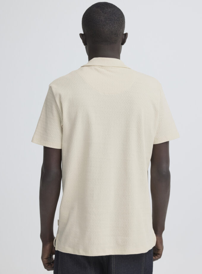 SHORT-SLEEVE POLO SHIRT - ECRU