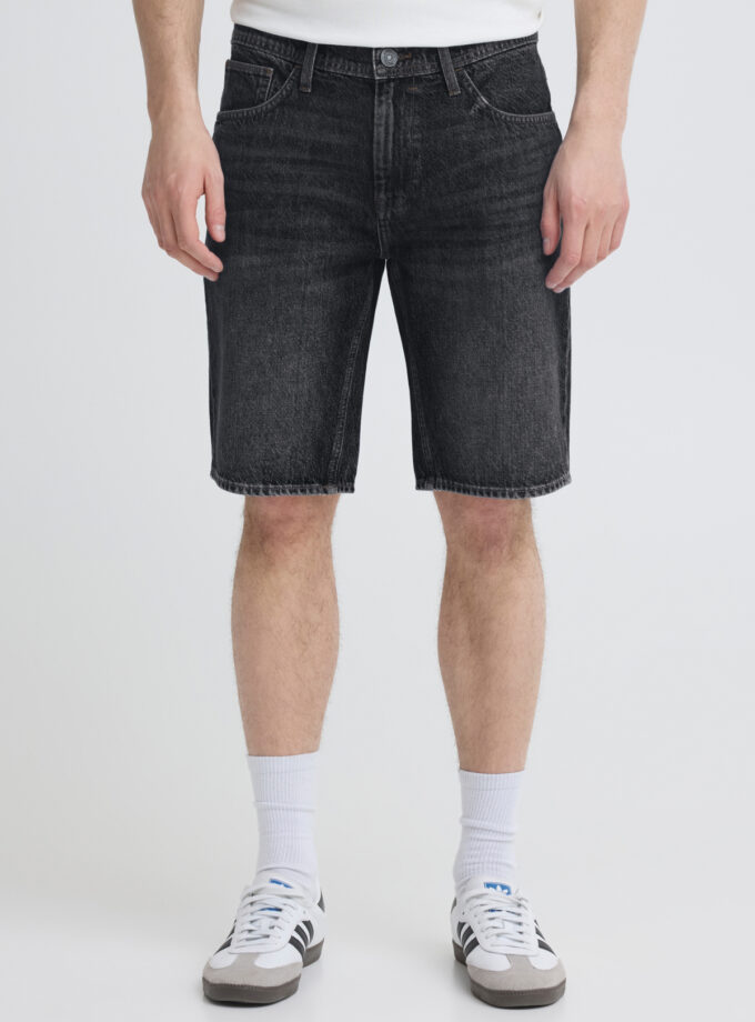 DENIM SHORTS  -  GREY