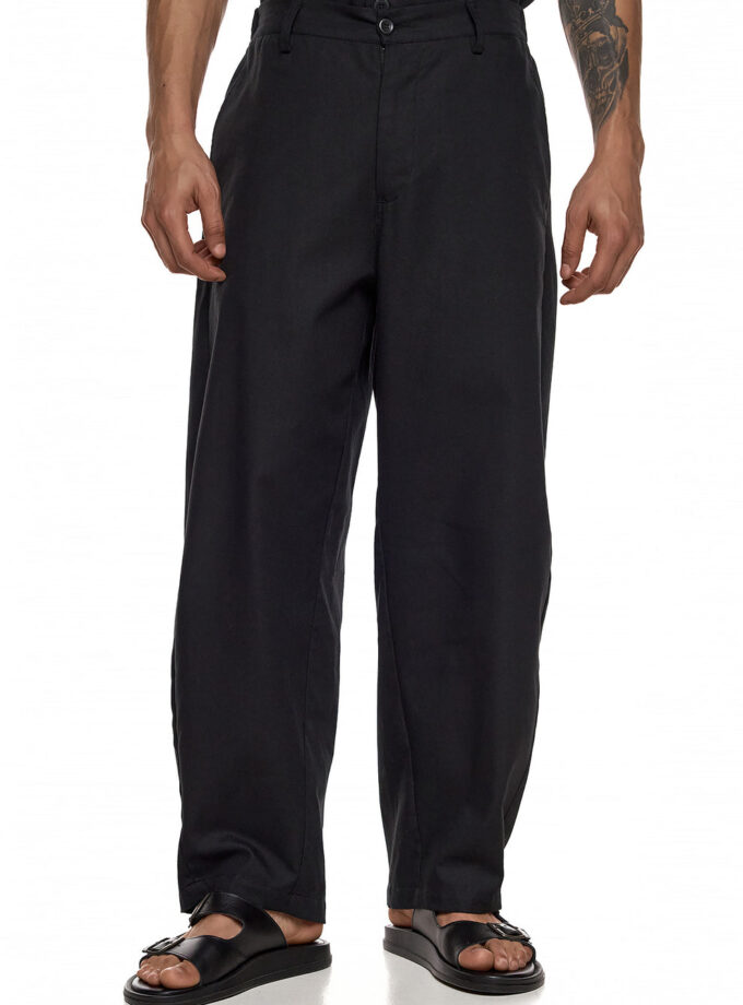 WIDE - LEG TAILORED TROUSERS - BLACK (EXCLUSIVE ONLINE)