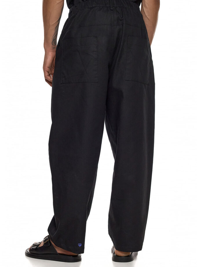 WIDE - LEG TAILORED TROUSERS - BLACK (EXCLUSIVE ONLINE)