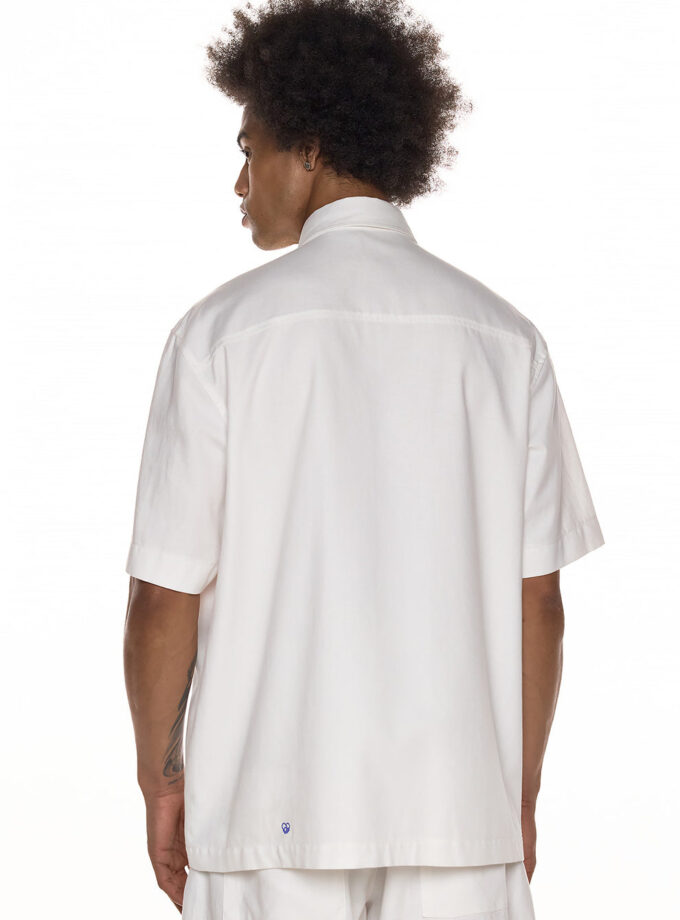 STRUCTURED SHIRT - SLEEVE SHIRT - WHITE (EXCLUSIVE ONLINE)