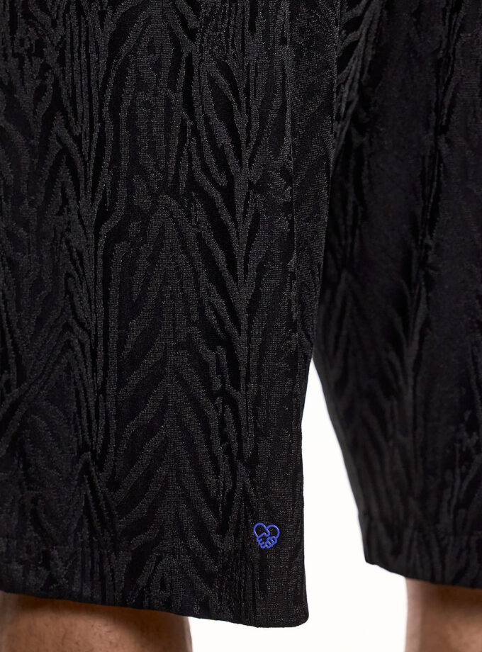 TEXTURED RELAXED SHORTS - BLACK (EXCLUSIVE ONLINE)