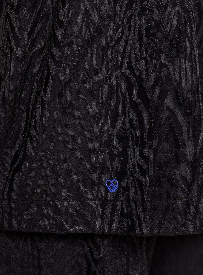 TEXTURED RELAXED SHIRT - BLACK (EXCLUSIVE ONLINE)