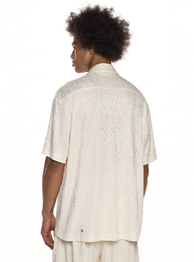 TEXTURED RELAXED SHIRT - ECRU (EXCLUSIVE ONLINE)