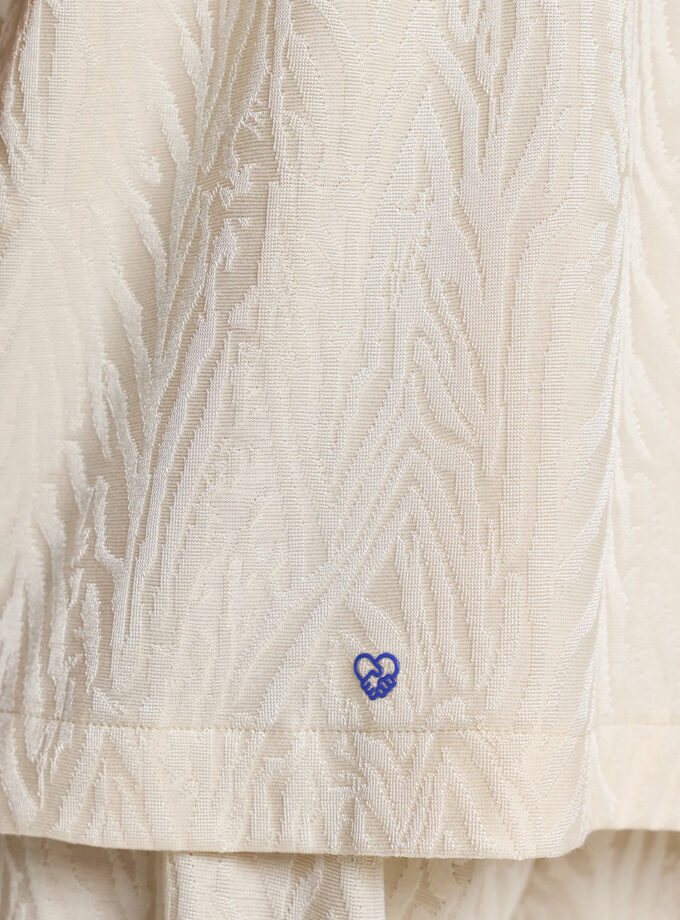 TEXTURED RELAXED SHIRT - ECRU (EXCLUSIVE ONLINE)