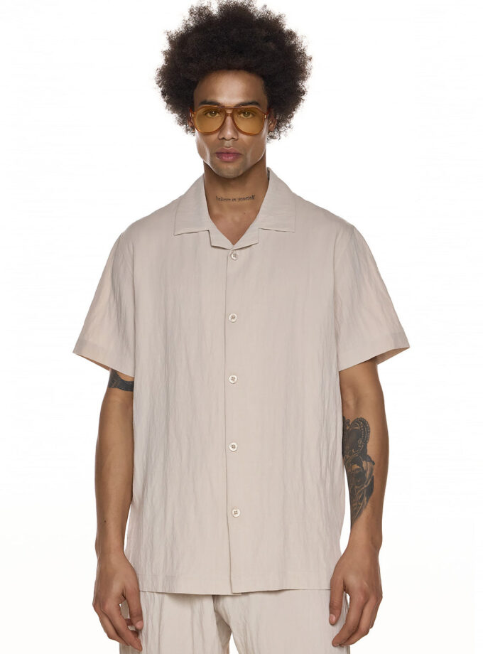 SHORT-SLEEVE SHIRT – ECRU