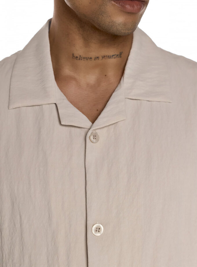 SHORT-SLEEVE SHIRT – ECRU