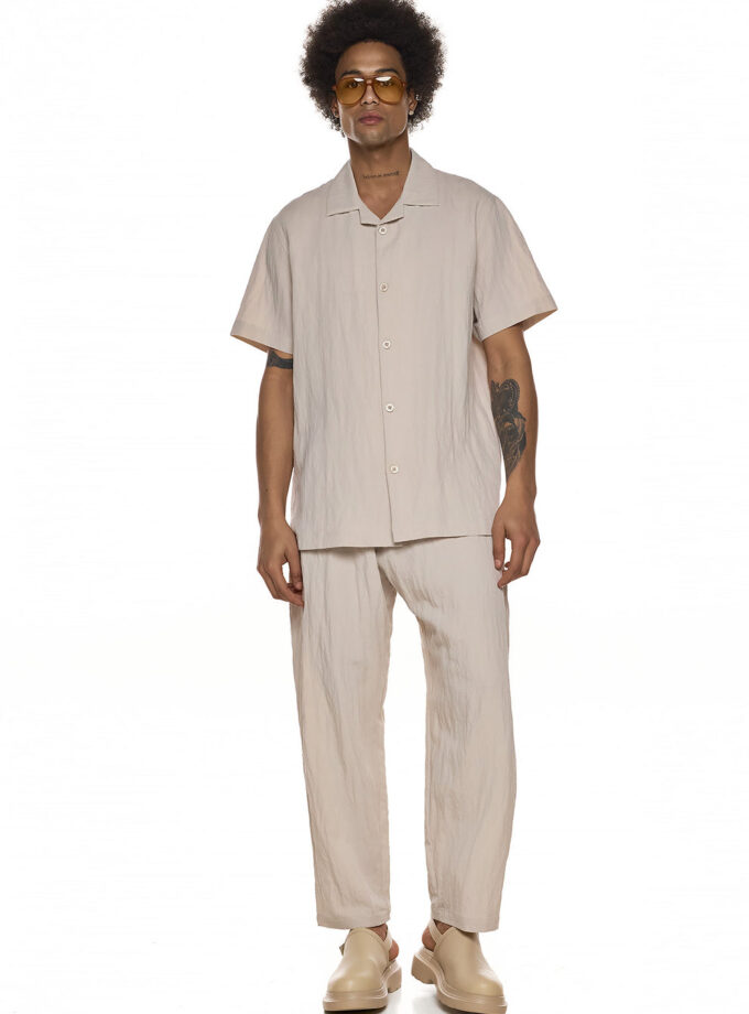 SHORT-SLEEVE SHIRT – ECRU