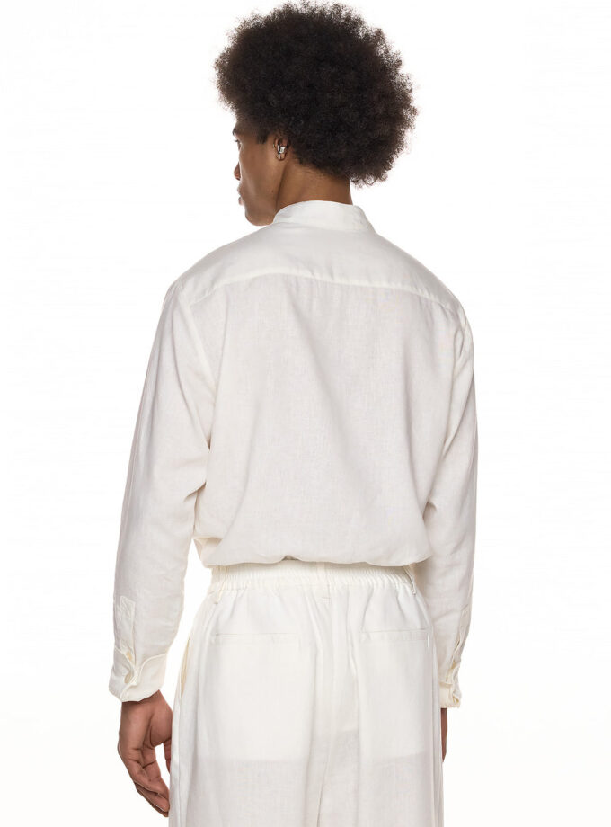 LINEN SHIRT - WHITE ( EXCLUSIVE ONLINE)
