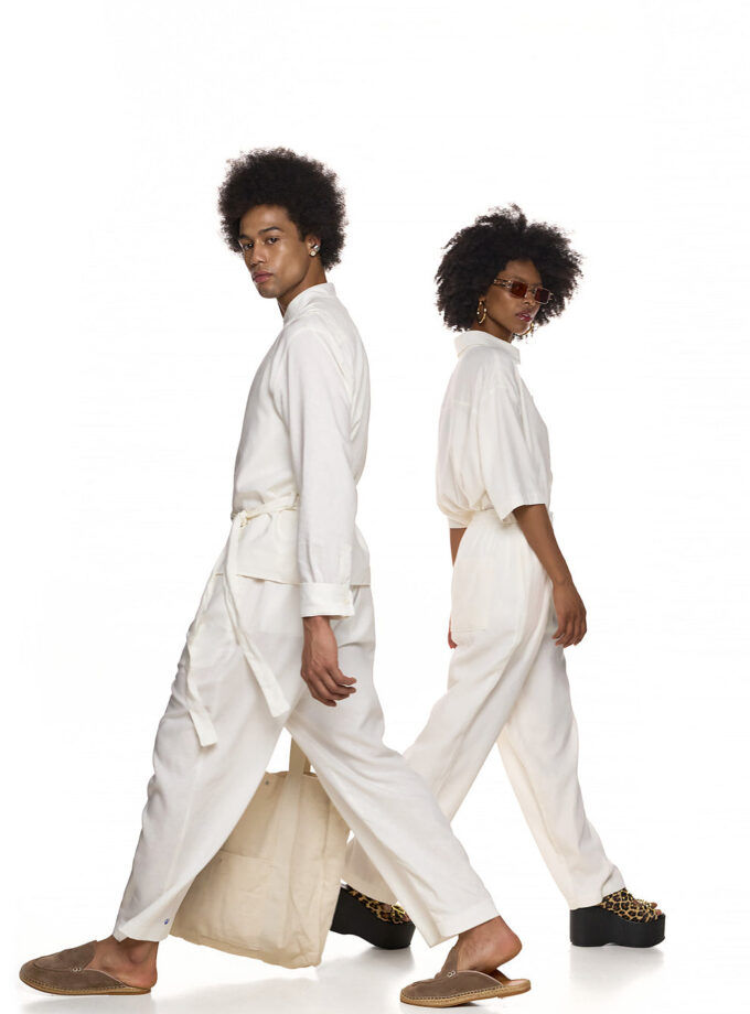 LINEN SHIRT - WHITE ( EXCLUSIVE ONLINE)