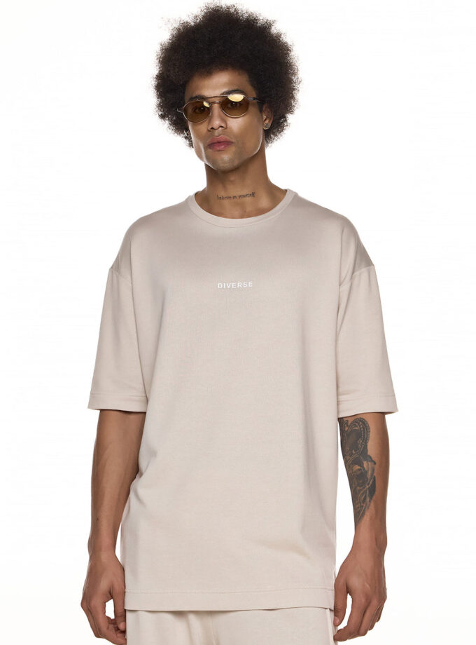 OVERSIZED LOGO  T-SHIRT – ECRU (EXCLUSIVE ONLINE)