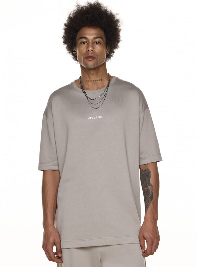 OVERSIZED LOGO  T-SHIRT – GREY (EXCLUSIVE ONLINE)