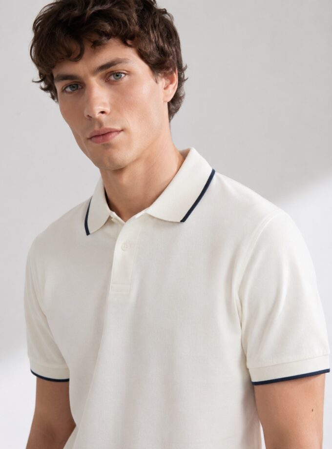 SHORT-SLEEVE POLO SHIRT - WHITE