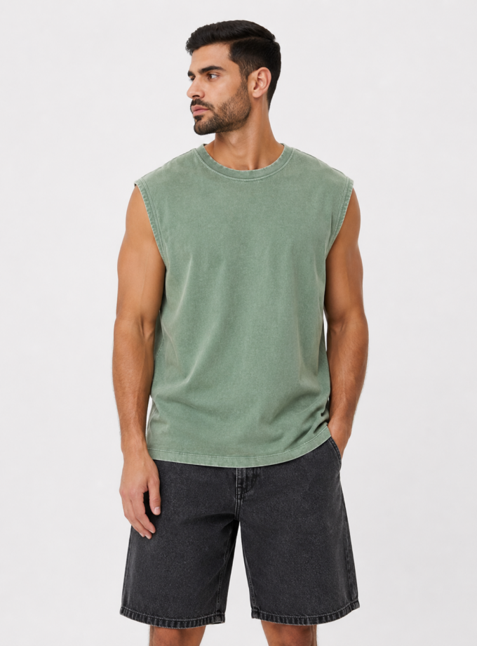 SLEEVELESS T-SHIRT - MINT