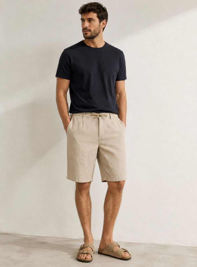 SHORTS REGULAR FIT - ECRU