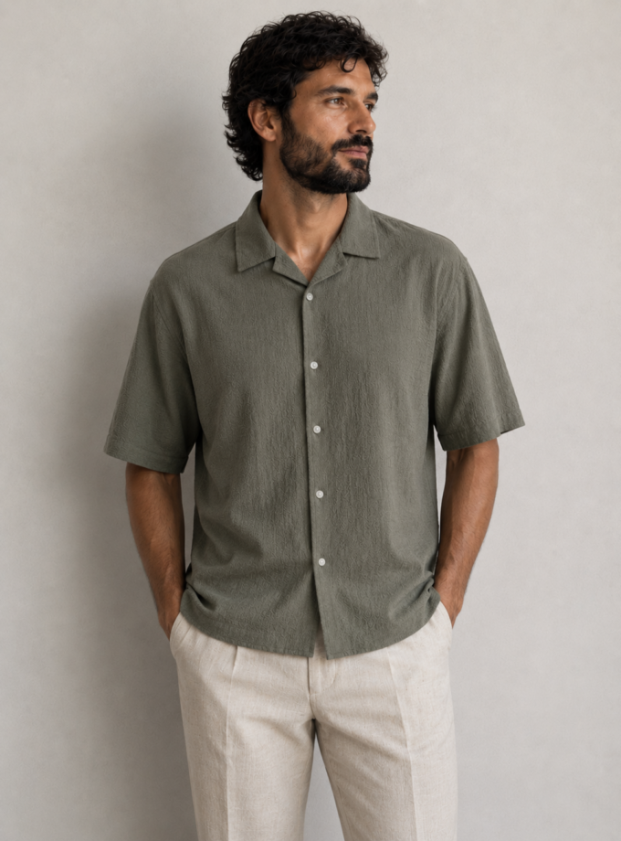 SHORT SLEEVE SHIRT - KHAKI