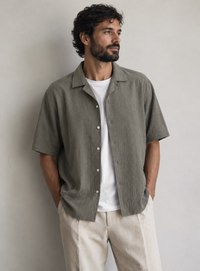 SHORT SLEEVE SHIRT - KHAKI