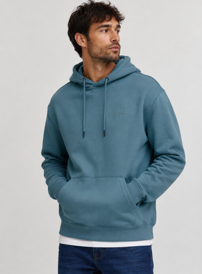 HOODIE SWEATSHIRT - INDIGO