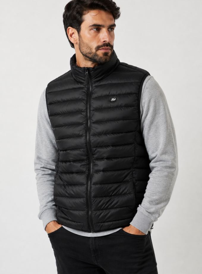 PUFFER VEST - BLACK