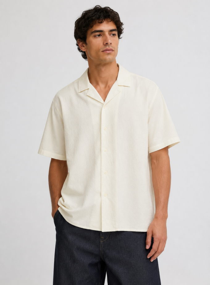SHORT SLEEVE SHIRT - ICE WHITE