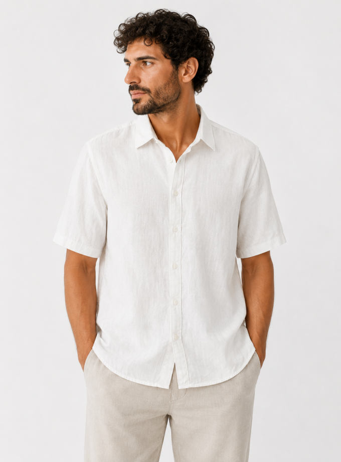 SHORT SLEEVE SHIRT - WHITE