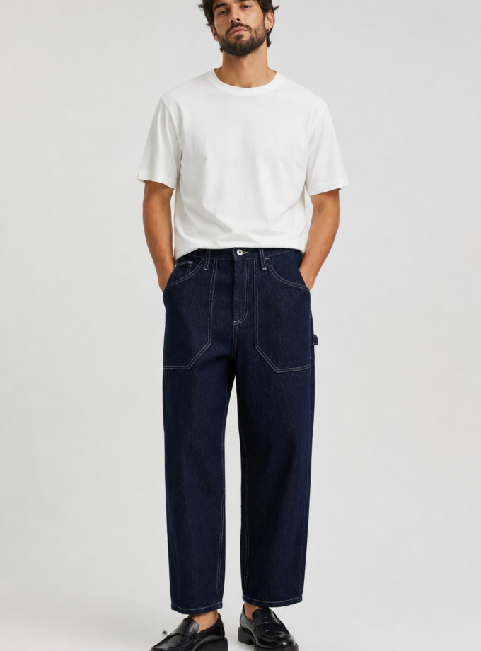 DENIM LOOSE FIT - DARK BLUE