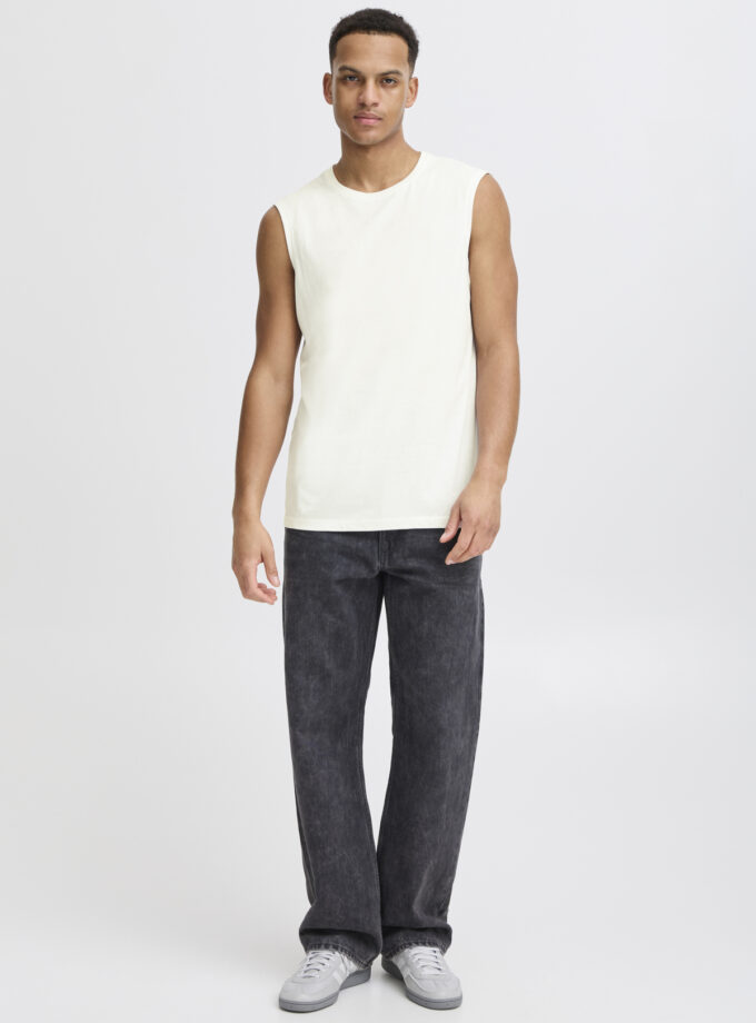 SLEEVELESS T-SHIRT - WHITE