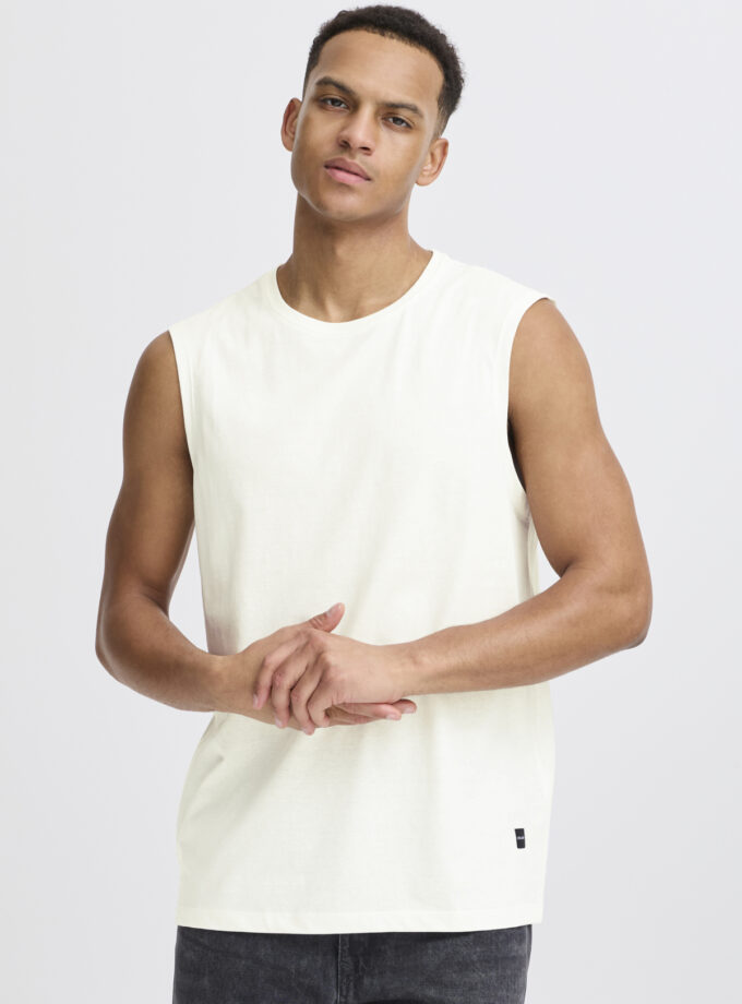 SLEEVELESS T-SHIRT - WHITE