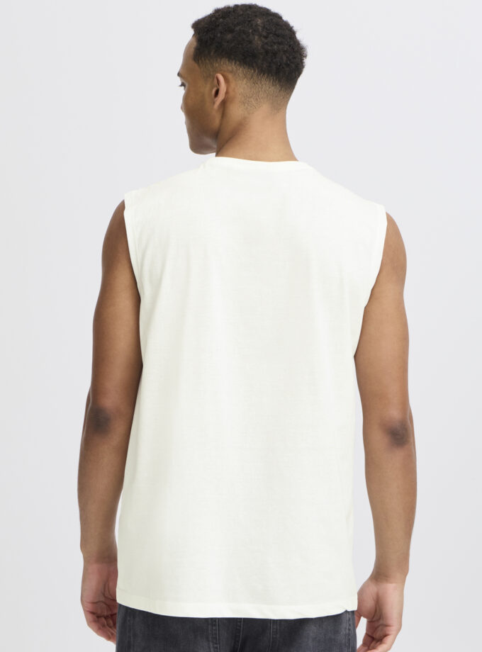 SLEEVELESS T-SHIRT - WHITE
