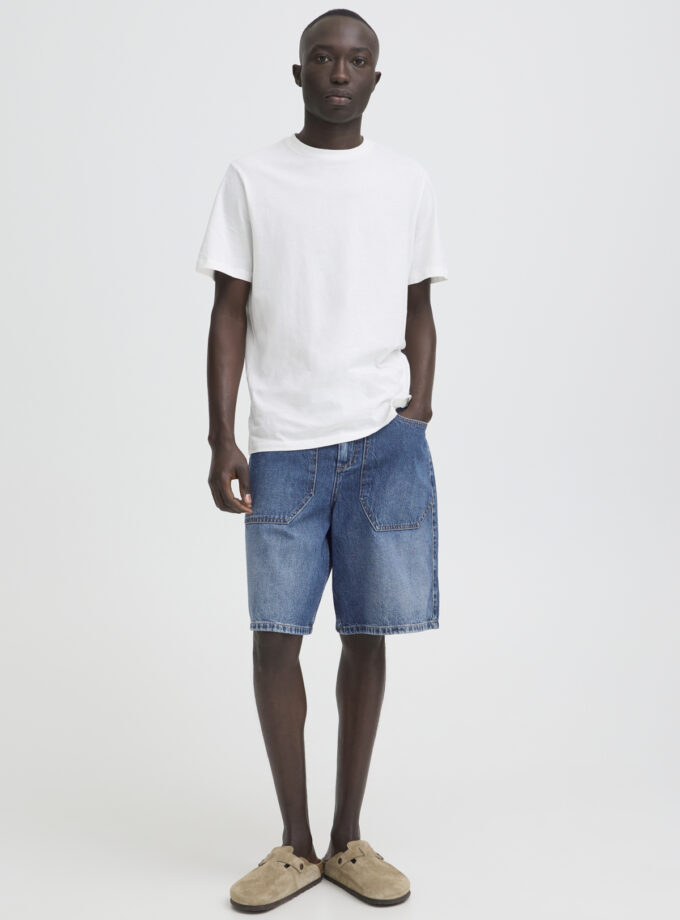 DENIM SHORTS  - BLUE