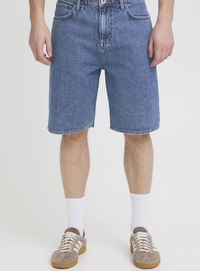 DENIM SHORTS LOOSE FIT -  BLUE