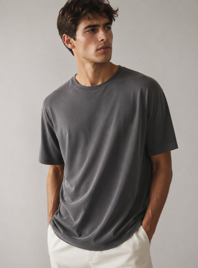 T -SHIRT - CHARCOAL
