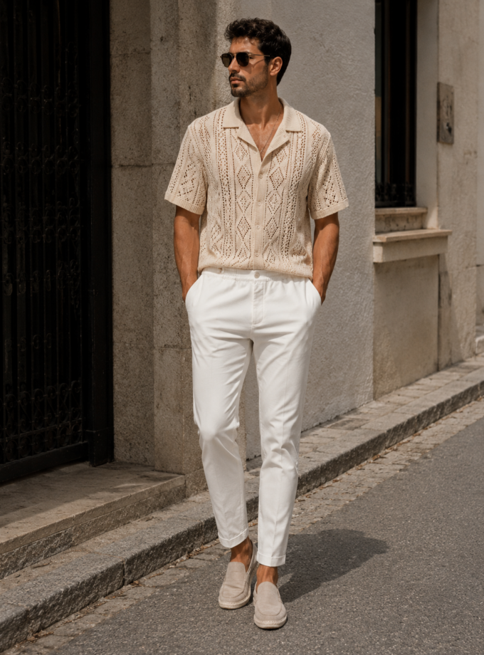 TAPERED PANTS - WHITE