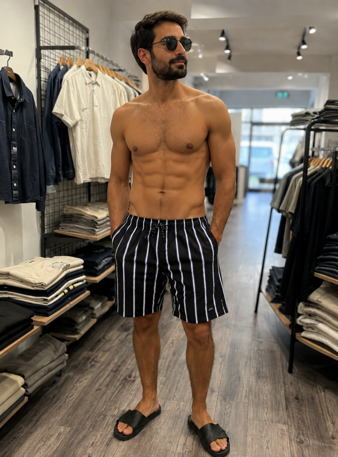 SWIM SHORTS - BLACK