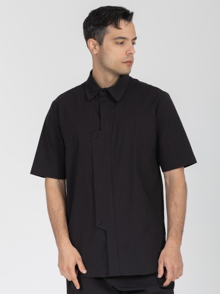 SHORT-SLEEVED SHIRT - BLACK